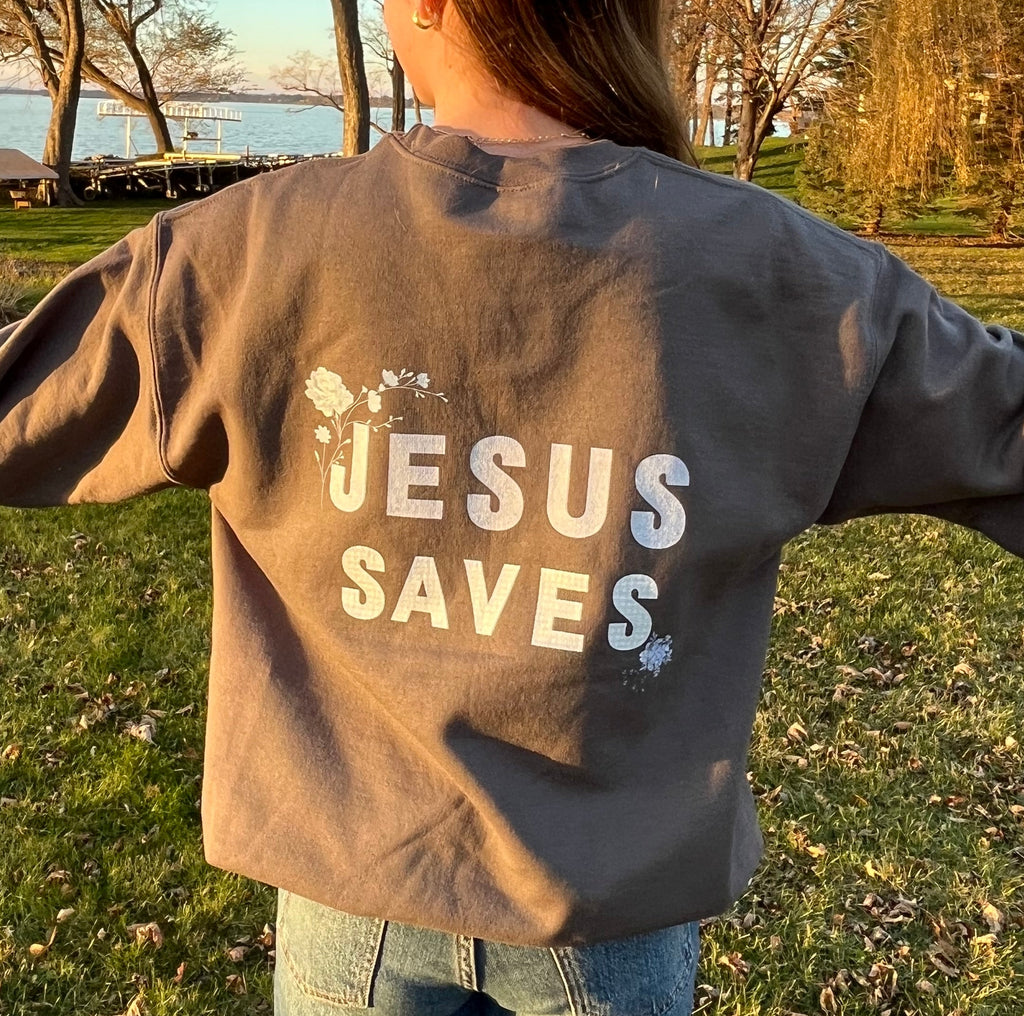 Jesus Saves Unisex Crewneck