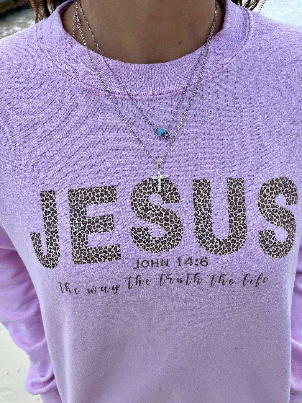 Jesus - Cheeta print Unisex Crewneck