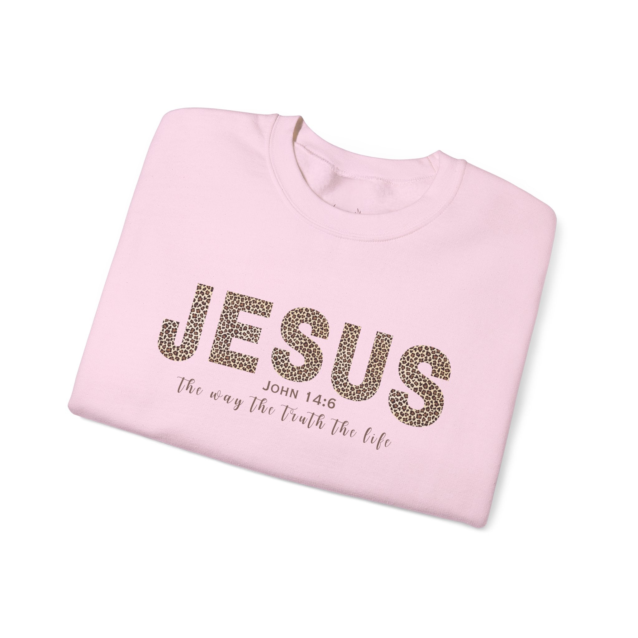 Jesus - Cheeta print Unisex Crewneck