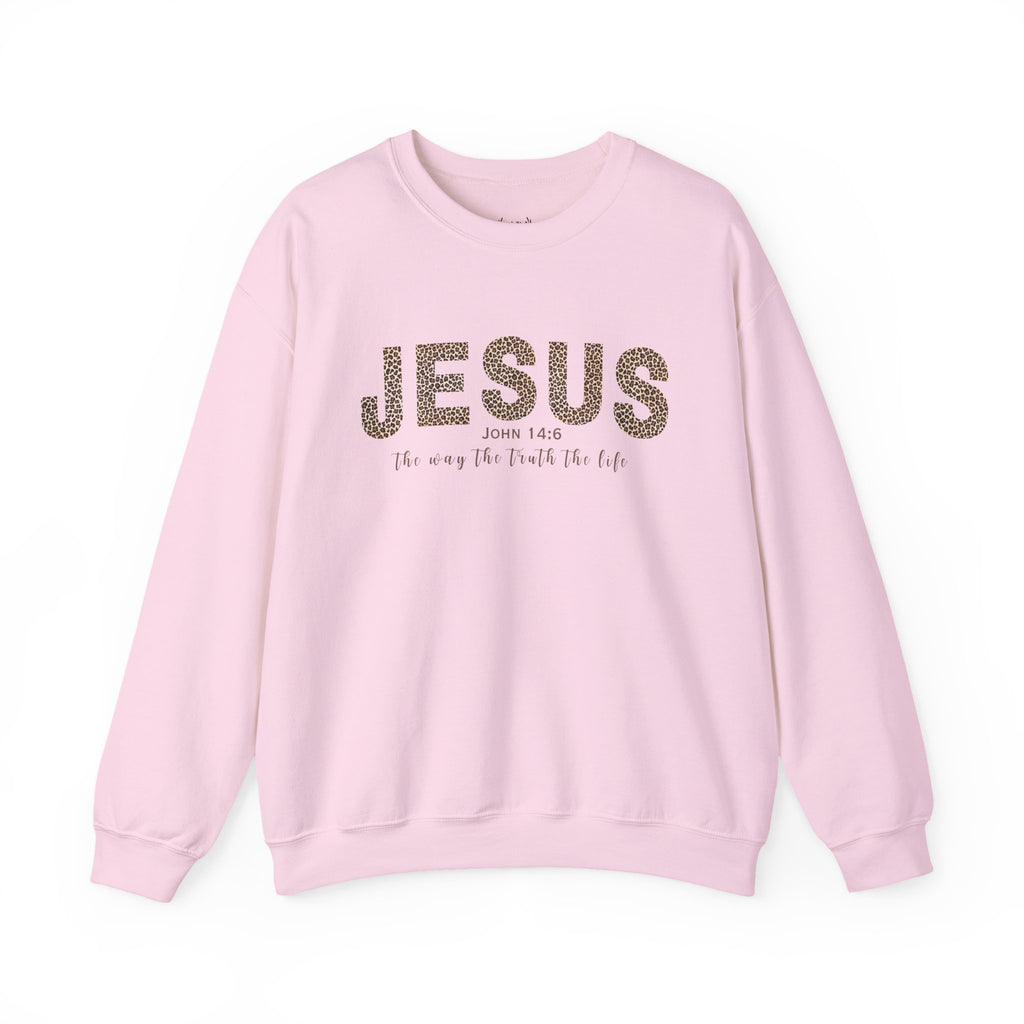 Jesus - Cheeta print Unisex Crewneck