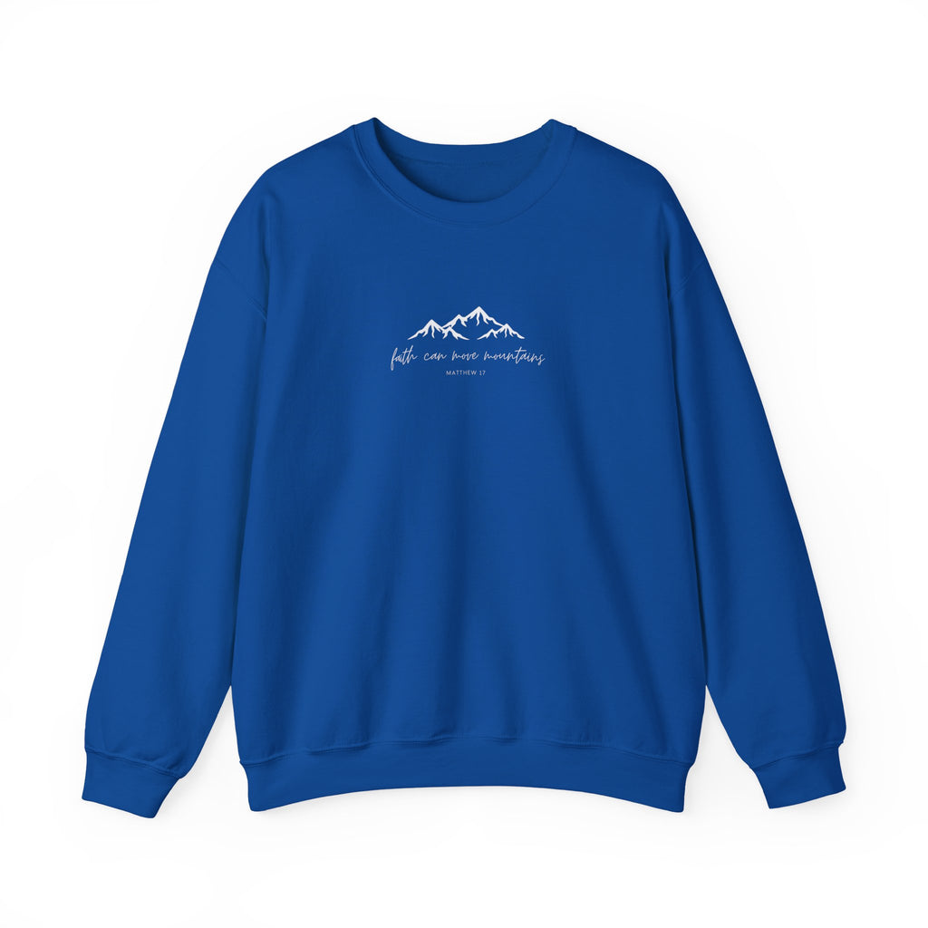 Faith Can Move Mountains Unisex Crewneck